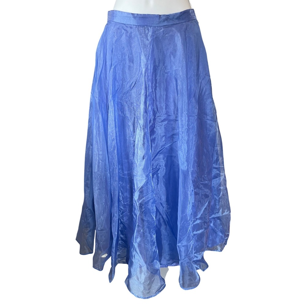 Vintage Y2K Ethereal Fairy Blue Tulle Prom Maxi Skirt Size‎ XS/S Homecoming